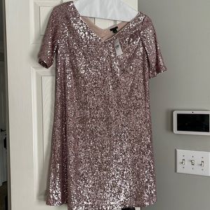 Sparkly pink Ann Taylor dress